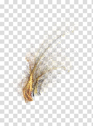 Fantasy Fractal Glow Grass, gold dusts transparent background PNG clipart