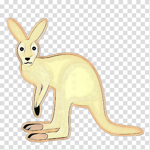 pop art retro vintage, Macropods, Kangaroo, Rabbit, Cartoon, Tail, Animal, Fennec Fox transparent background PNG clipart
