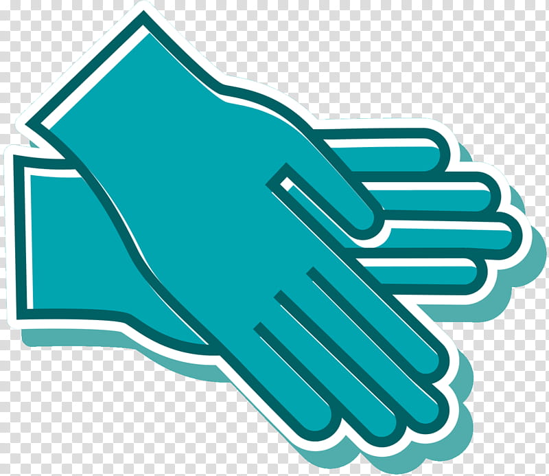 Thumb Safety Glove, Medical Glove, Line, Aqua, Turquoise, Hand, Gesture, Finger transparent background PNG clipart