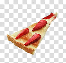 , one sliced on pizza transparent background PNG clipart