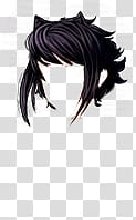 Bases Y Ropa de Sucrette Actualizado, women's black hair transparent background PNG clipart