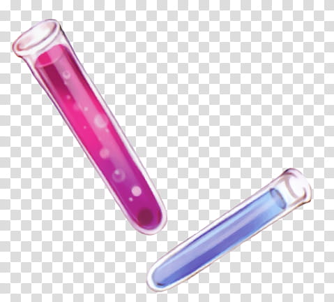 , two purple and pink test tubes illustration transparent background PNG clipart