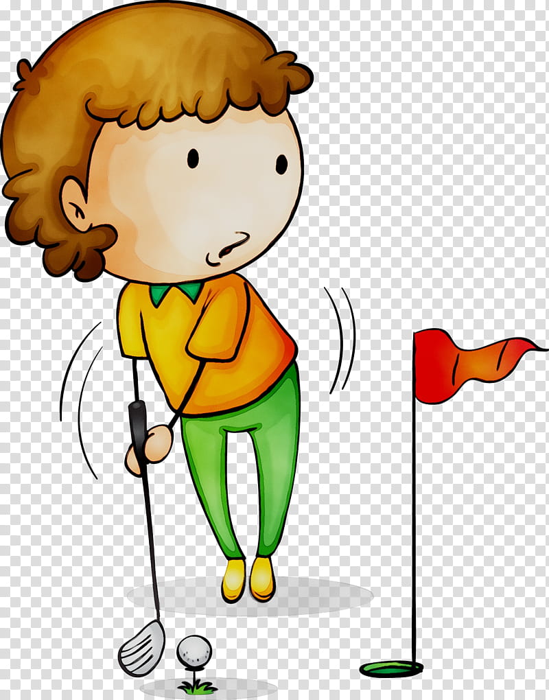Golf, Hole In One, Golf Clubs, Golf Course, Sports, Miniature Golf, Cartoon, Drawing transparent background PNG clipart