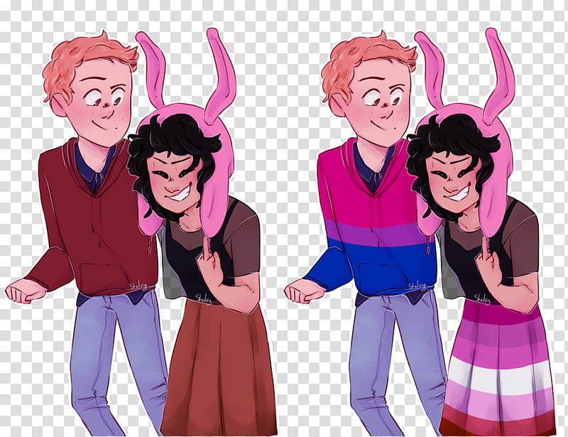 rudy and louise rlly be that mlm/wlw solidarity transparent background PNG clipart