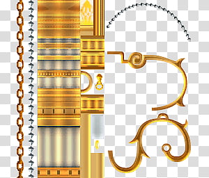 MMD PDF 2nd Ballroom Stage DL, brass-colored tube illustration transparent background PNG clipart thumbnail