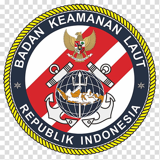 Indonesian Maritime Security Agency Logo, Organization, Indonesian Language, Indonesian Navy, Emblem, Badge, Area, Crest transparent background PNG clipart