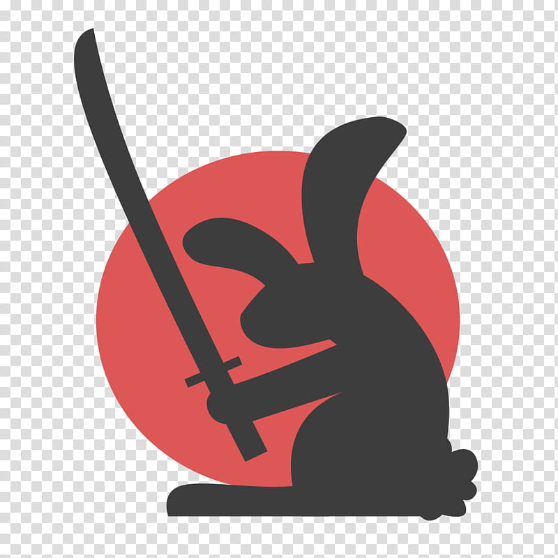 Red, Rabbit Inc, Austin, Cutting Edge, Email, Computer Software, Katana, Silhouette transparent background PNG clipart