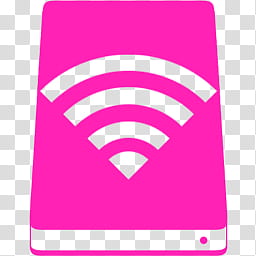 MetroID Icons, pink WiFi signal transparent background PNG clipart
