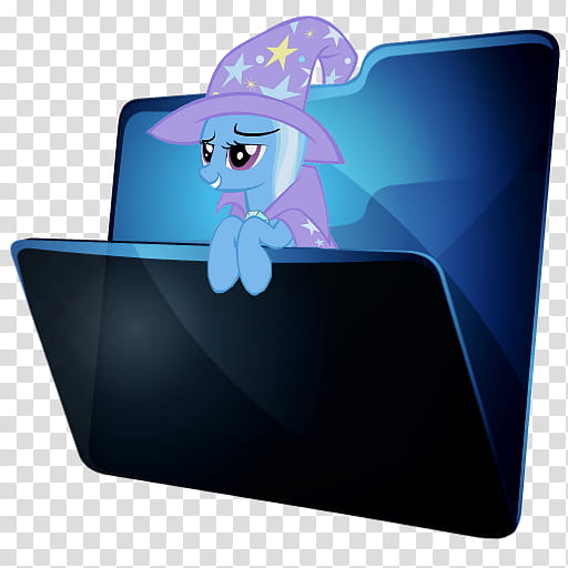 My little icons  , Trixie, My Little Pony folder icon transparent background PNG clipart