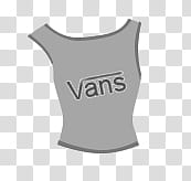 gray Vans tank top art transparent background PNG clipart