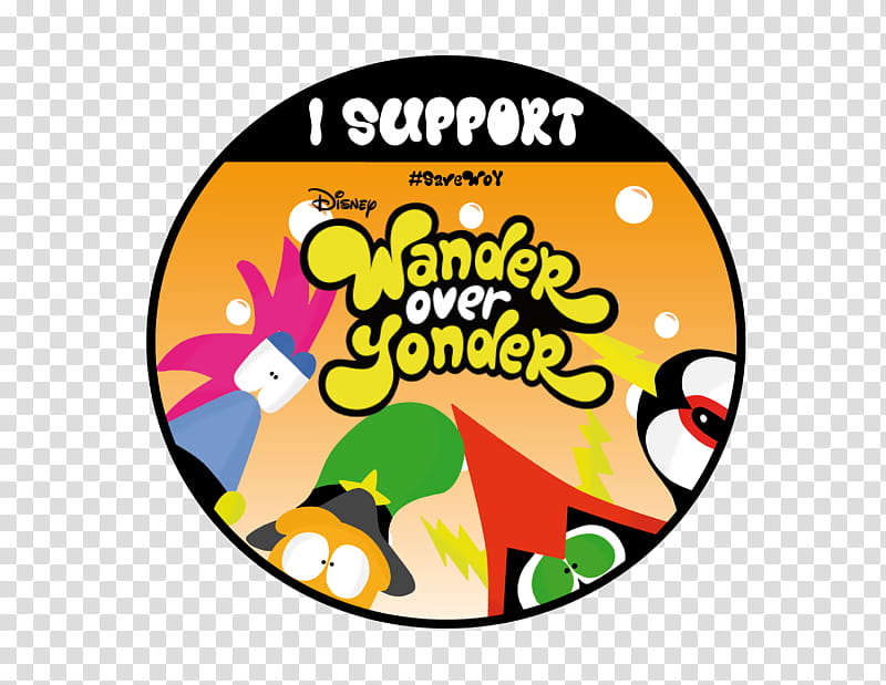 I Support Wander Over Yonder Button SaveWoy, Disney Wander Over Yonder cover transparent background PNG clipart