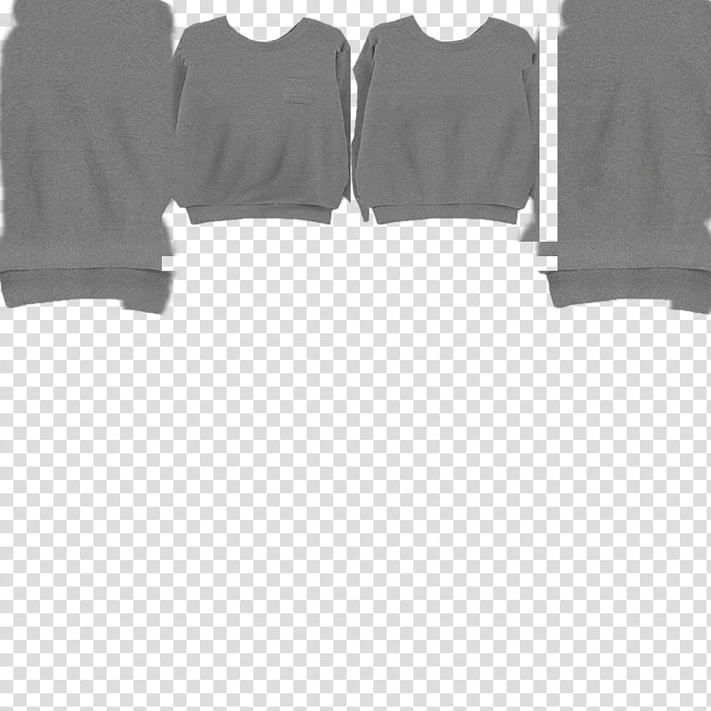 M M D S W E A T E R D L, gray crew-neck sweaters transparent background PNG clipart
