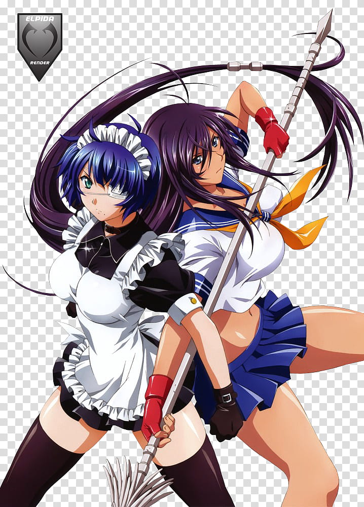 Kanu Unchou and Ryomou Shimei Ikkitousen render transparent background PNG clipart