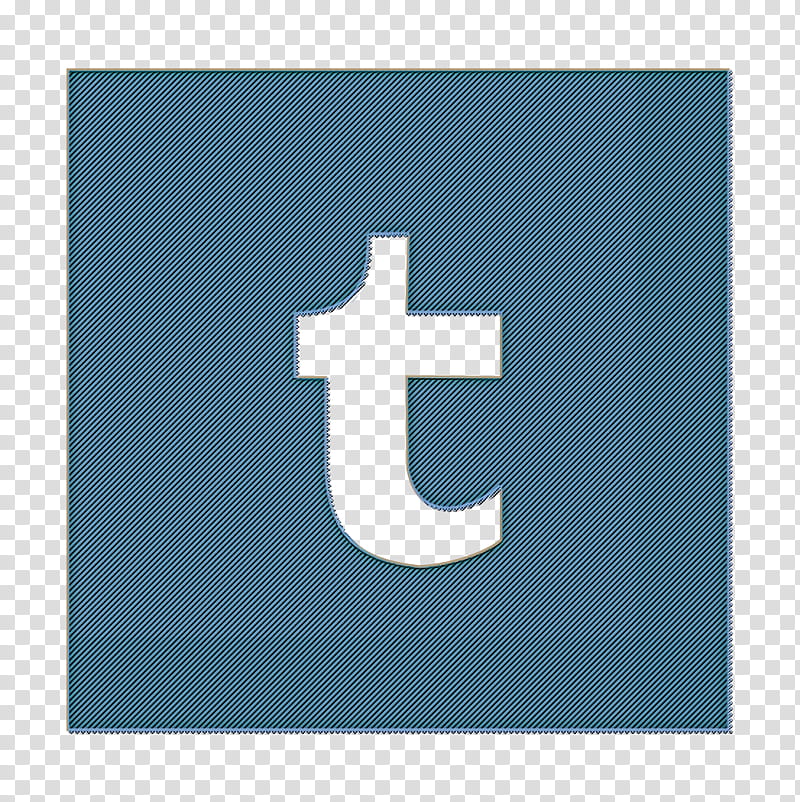 square icon icon, Tumblr Icon, Blue, Turquoise, Aqua, Symbol, Electric Blue, Cross transparent background PNG clipart