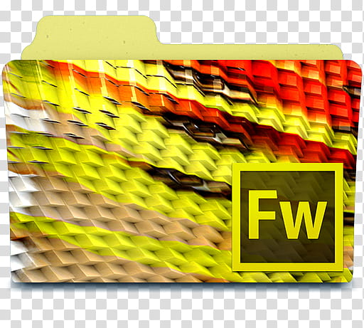 Adobe CS Program Folder Icons, Fireworks transparent background PNG clipart