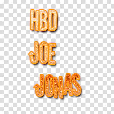 Texto Hbd Joe Jonas transparent background PNG clipart