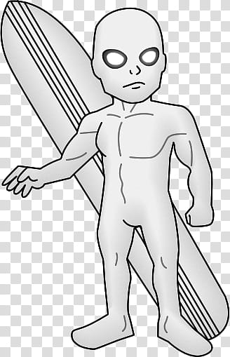 Silver Surfer transparent background PNG clipart