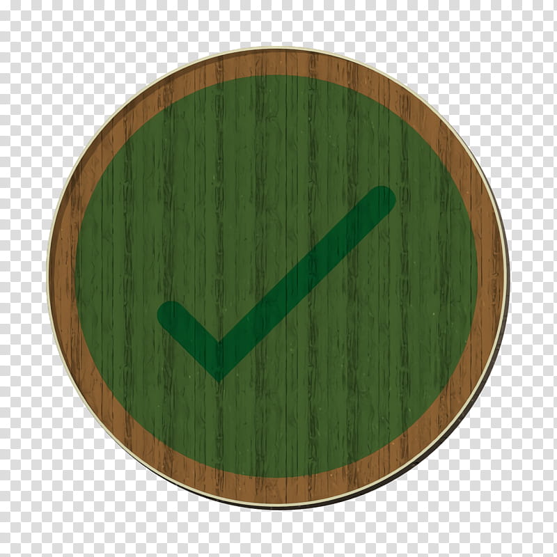 Correct icon Interface icon, Green, Leaf, Grass, Circle, Symbol, Plate transparent background PNG clipart