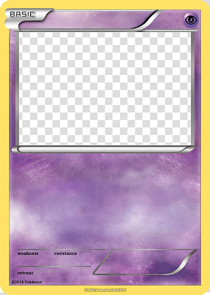 XY Blanks, Basic, Psychic, Pokemon trading card transparent background PNG clipart