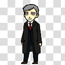 BBC Sherlock Lestrade Shimeji, black and gray metal tool transparent background PNG clipart