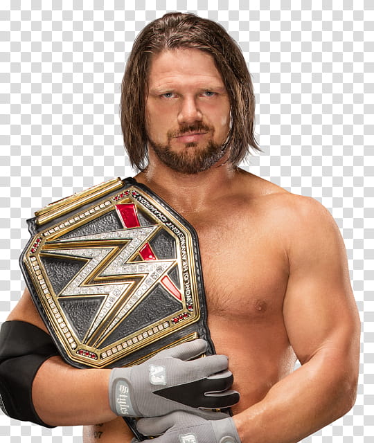 AJ Styles  WWE Champion  transparent background PNG clipart