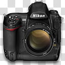 Nikon D icon, D_x transparent background PNG clipart