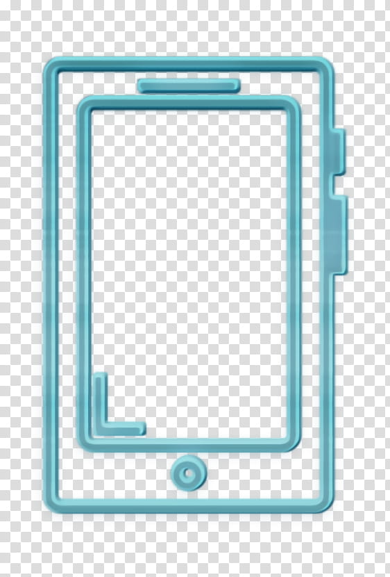 handphone icon outline icon red icon, Shopping Icon, Technology, Rectangle transparent background PNG clipart