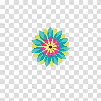 Summer , teal and white flower transparent background PNG clipart