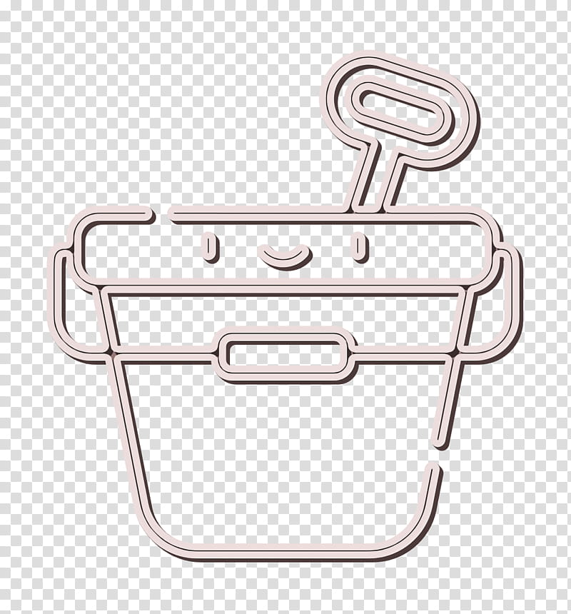 Beach icon Tropical icon Bucket icon, Bathroom Accessory, Metal transparent background PNG clipart