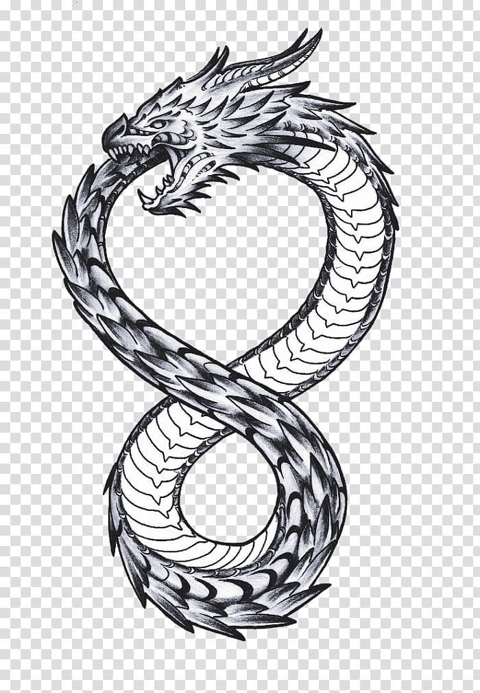 Dragon Drawing, Takeshi Kovacs, Ouroboros, Tattoo, Tattoo Art, Infinity, 2018, Netflix transparent background PNG clipart