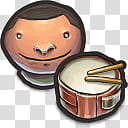 Buuf Deuce , Drummer icon transparent background PNG clipart