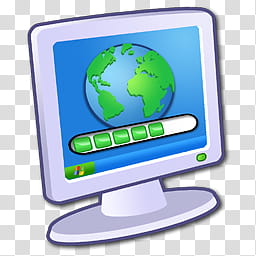 Refresh CL Icons , Internet_, flat screen computer monitor searching world wide web art transparent background PNG clipart