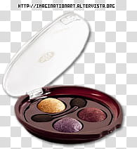 Make up set , black make up palette transparent background PNG clipart