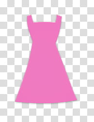 Para Dolls, pink dress illustartion transparent background PNG clipart