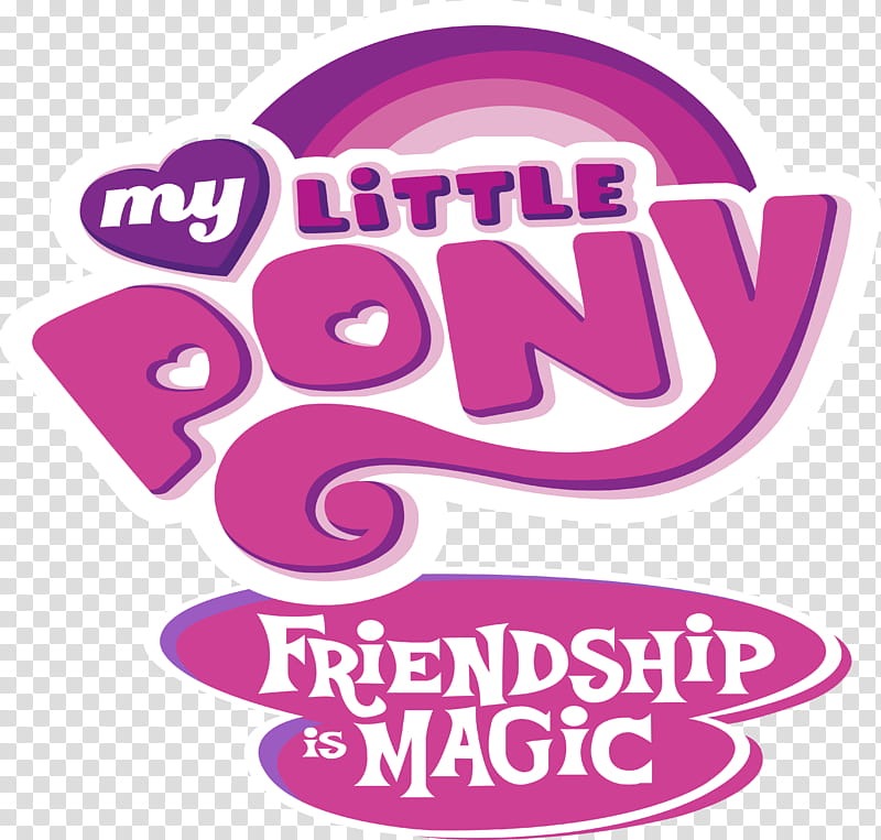 My Little Pony Friendship is Magic Logo, white and red logo guessing ...