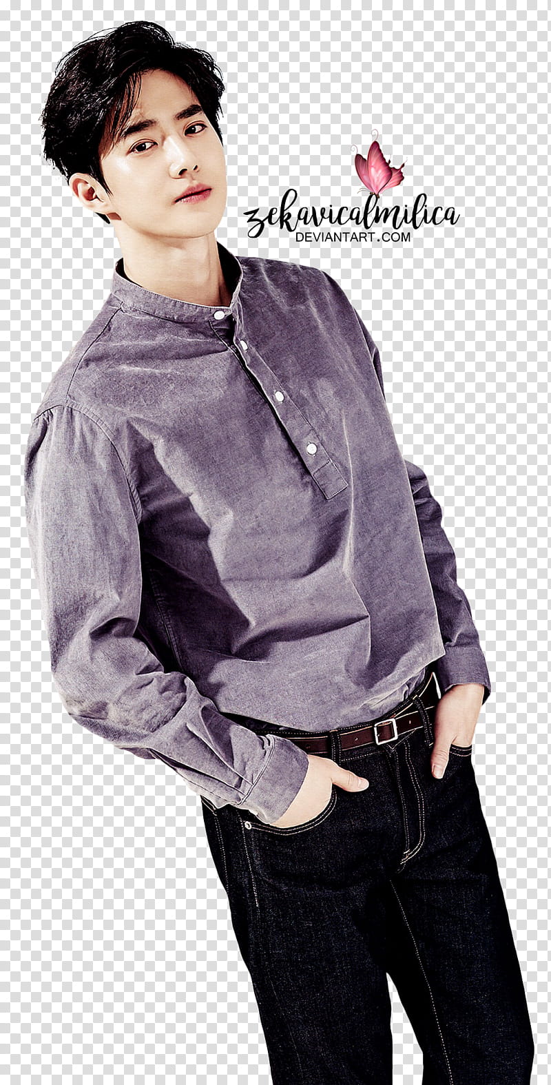 EXO Suho  Season Greetings, man looking at camera with text overlay transparent background PNG clipart