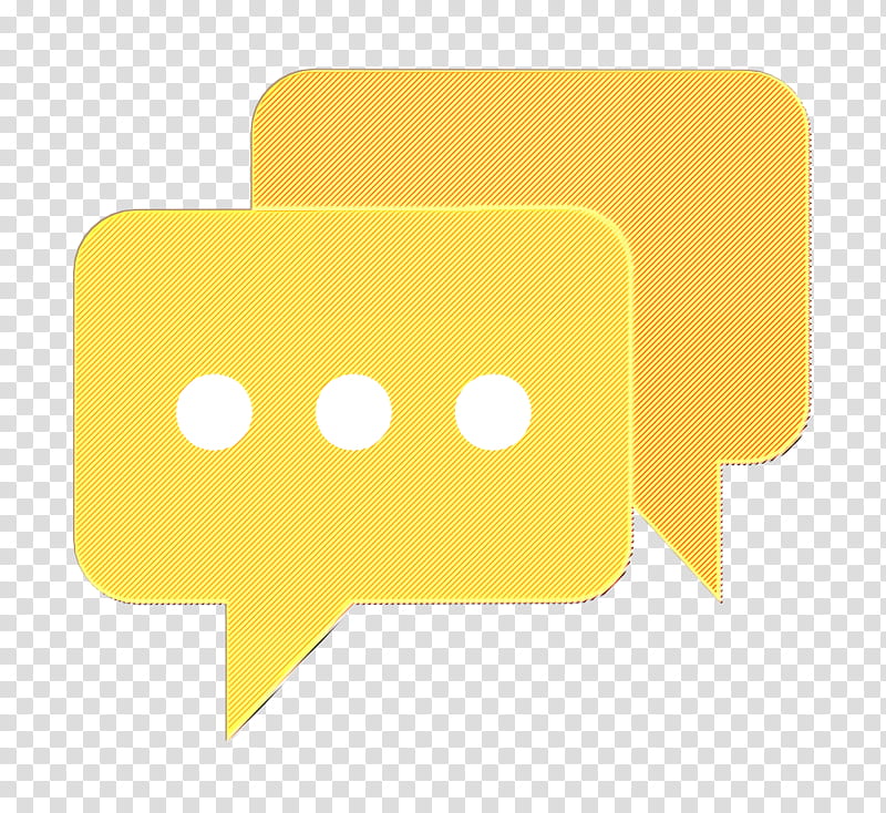 Comment icon Dialogue Assets icon Chat icon, Yellow, Material Property, Logo, Square transparent background PNG clipart