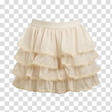 Girly, white peplum skirt transparent background PNG clipart