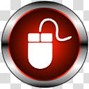 PrimaryCons Red, computer mouse icon transparent background PNG clipart