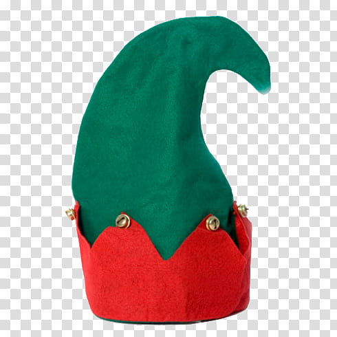 Christmas, green and red elf hat transparent background PNG clipart