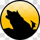 Oxygen Refit, amarok, round wolf silhouette icon illustration transparent background PNG clipart