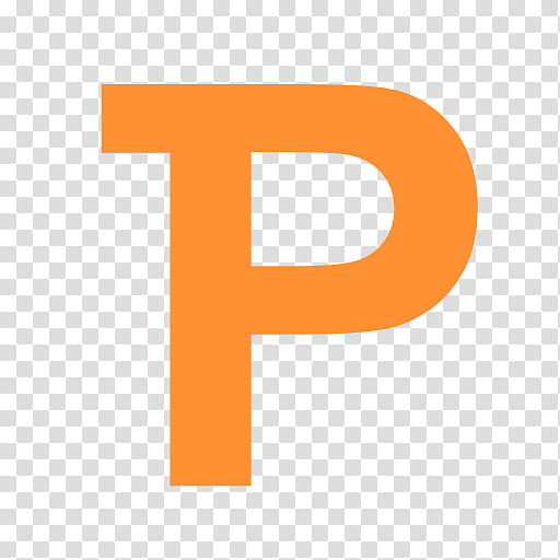 Metronome, orange P logo illustration transparent background PNG clipart