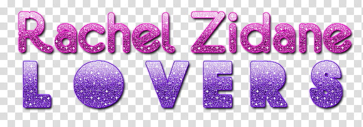 Texto RACHEL ZIDANE LOVERS transparent background PNG clipart