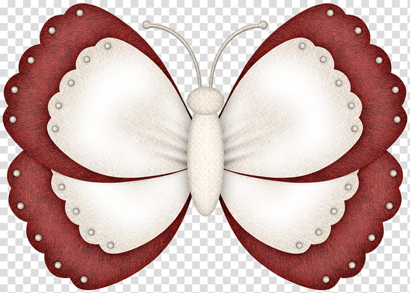 Free Dark Red and Cream Color Butterfly Graphic, white and brown butterfly illustration transparent background PNG clipart
