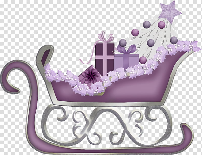 Santa Sled Santa sleigh Christmas, Christmas , Crown, Purple, Lilac, Violet, Headpiece, Tiara transparent background PNG clipart