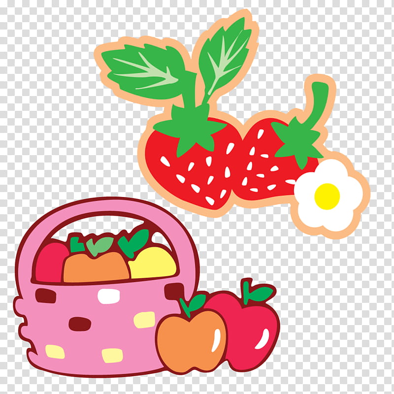 Strawberry, Cartoon, Fruit, Food, Vegetable, Natural Foods, Apple, Flower transparent background PNG clipart