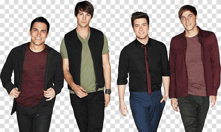 four member boy band transparent background PNG clipart