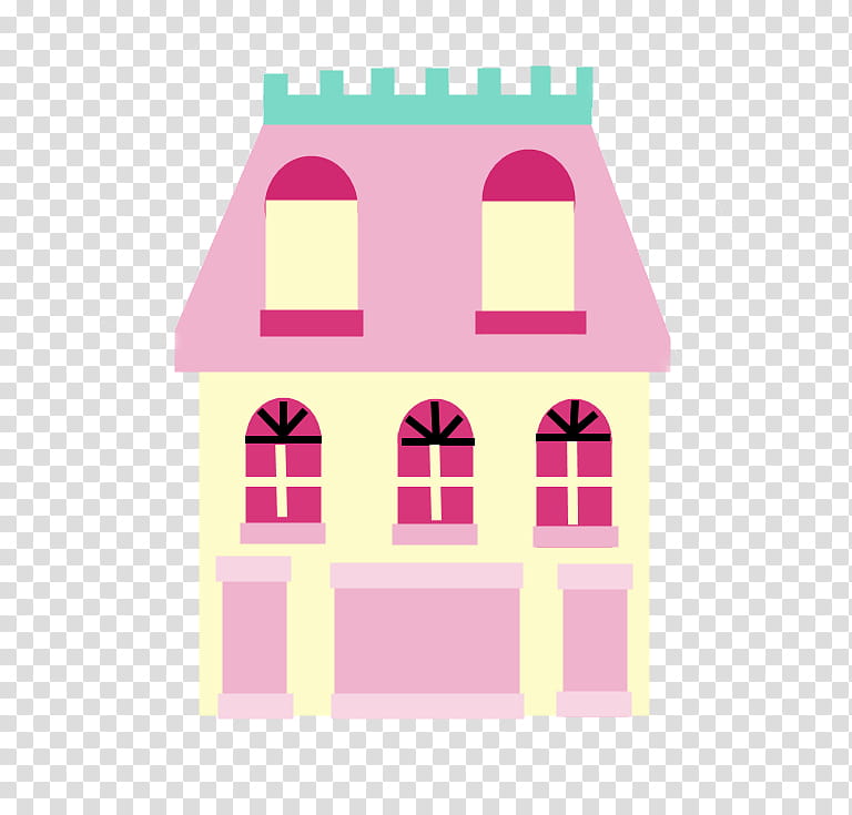 Mis s, white and pink house illustration transparent background PNG clipart