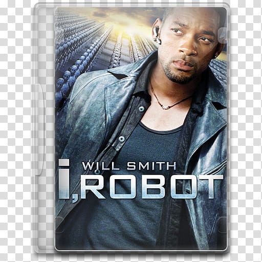 Movie Icon , I, Robot, Will Smith I Robot DVD case transparent background PNG clipart