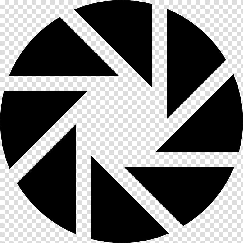 graphy Camera Logo, Aperture, Diaphragm, Symbol, Line, Emblem, Blackandwhite, Circle transparent background PNG clipart